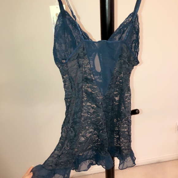 Nordstrom Sexy Lingerie Dress Blue - Picture 4 of 4